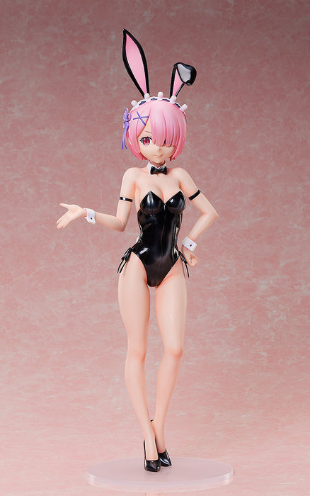 Freeing Scale Figure: Re Zero Starting Life In Another World - Ram Bare Leg Bunny 2Nd Escala 1/4