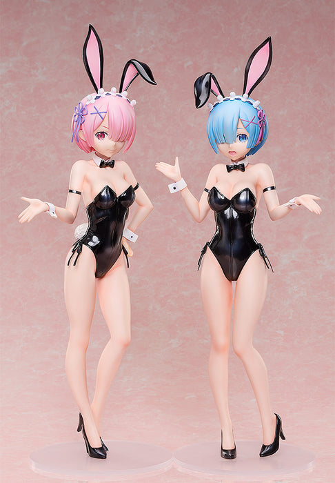 Freeing Scale Figure: Re Zero Starting Life In Another World - Ram Bare Leg Bunny 2Nd Escala 1/4