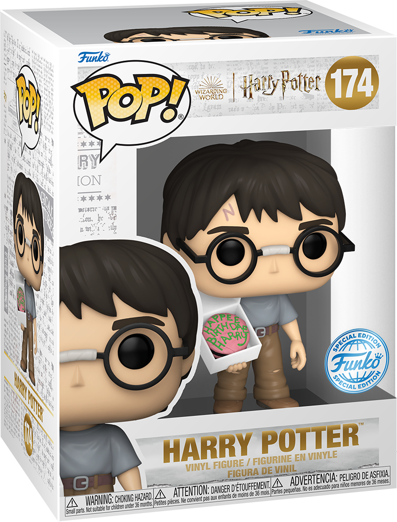 Funko Pop Movies: Harry Potter - Harry Con Pastel De Cumplea√±os Exclusivo