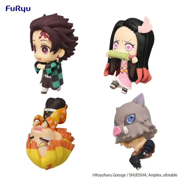 Furyu Figures Chokotto Hikkake Petit: Demon Slayer Kimetsu No Yaiba - Set Completo Serie 1