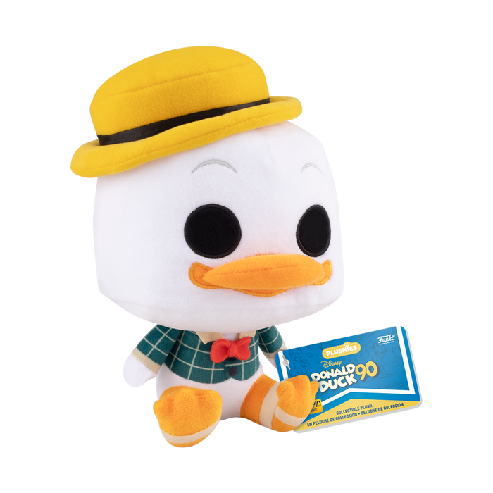 Funko Plush: Pato Donald 90 Aniversario - Pato Donald Apuesto Peluche 7 Pulgadas