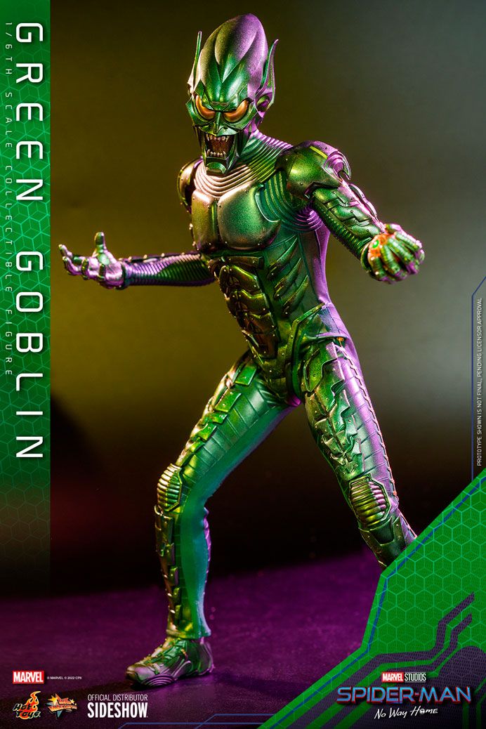 Hot Toys Movie Masterpiece Series: Spider Man No Way Home - Duende Verde Escala 1/6