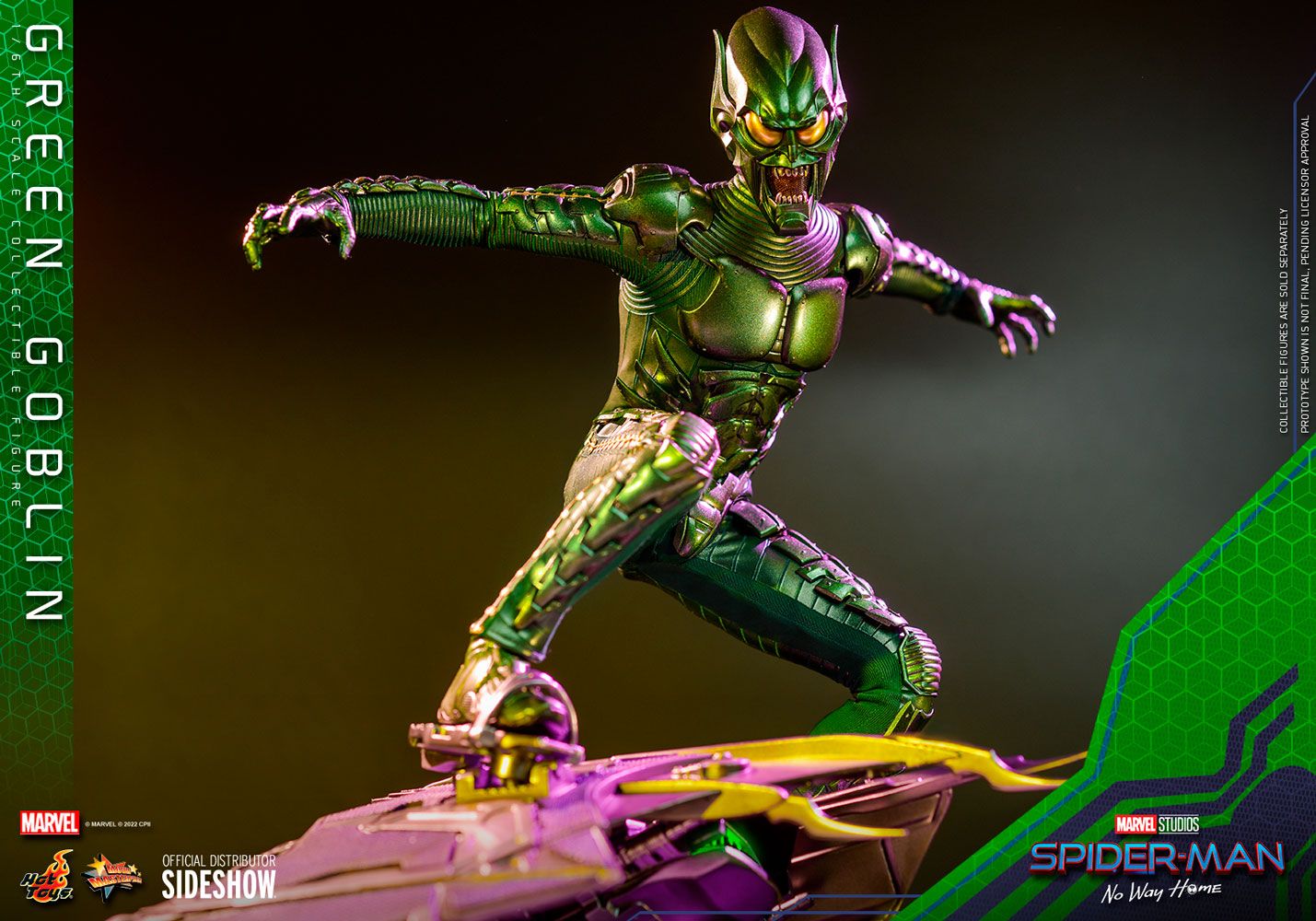 Hot Toys Movie Masterpiece Series: Spider Man No Way Home - Duende Verde Escala 1/6