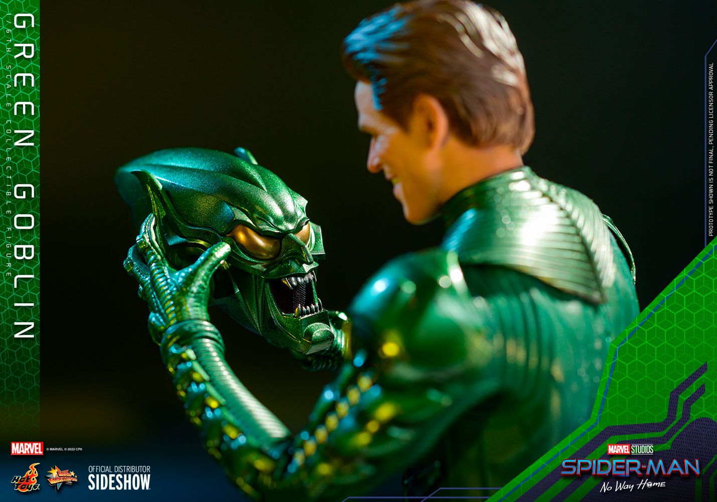 Hot Toys Movie Masterpiece Series: Spider Man No Way Home - Duende Verde Escala 1/6