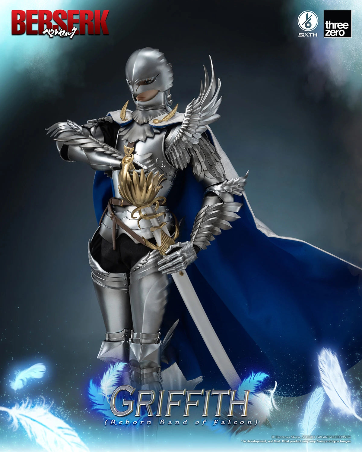 Threezero Collectible Figure: Berserk - Griffith Banda del Halcon Escala 1/6