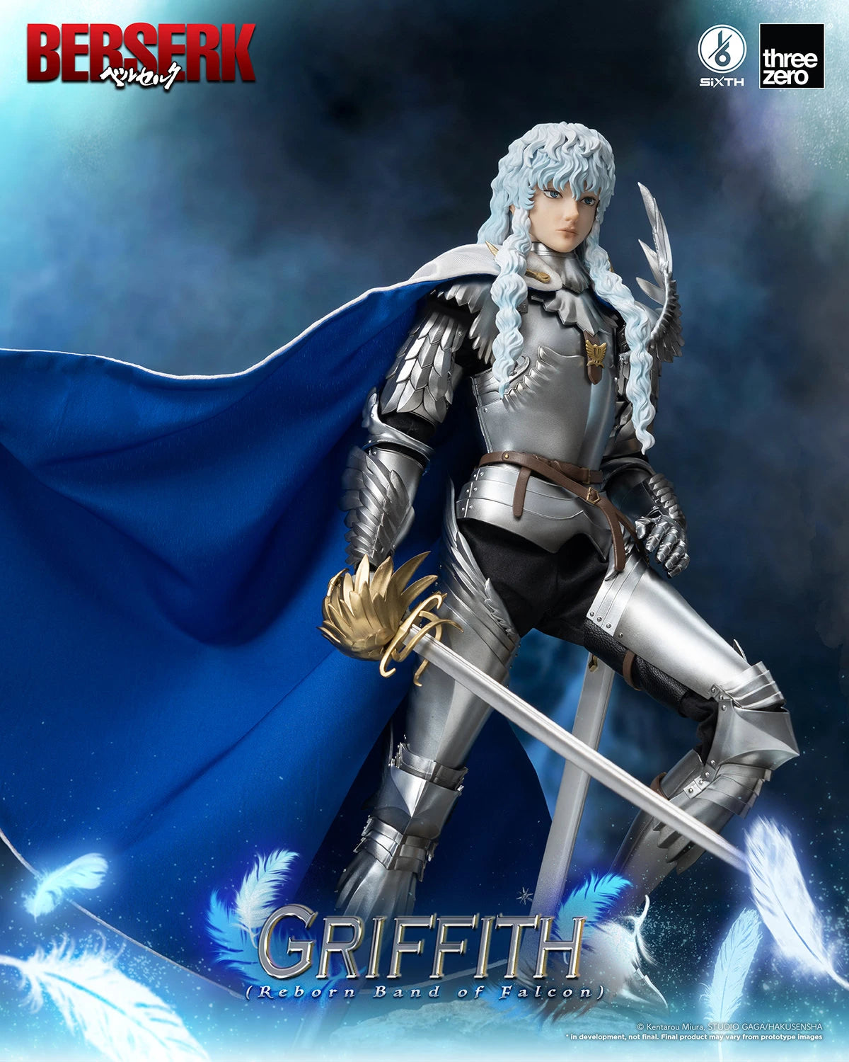 Threezero Collectible Figure: Berserk - Griffith Banda del Halcon Escala 1/6