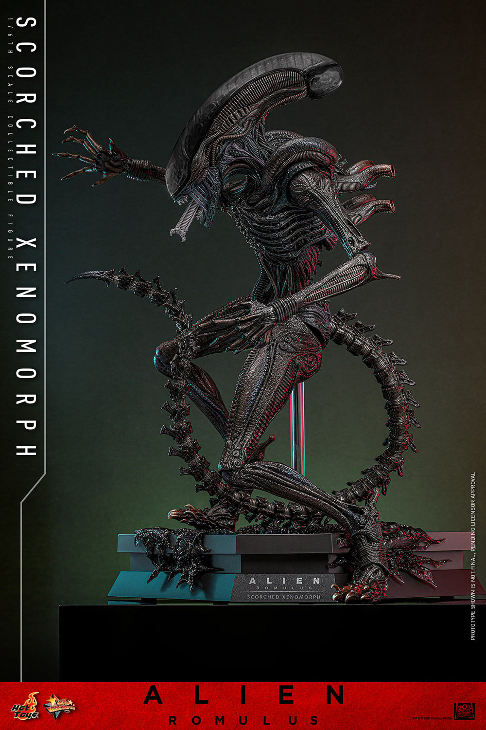 Hot Toys Movie Masterpiece Series: Alien Romulus - Scorched Xenomorph Escala 1/6