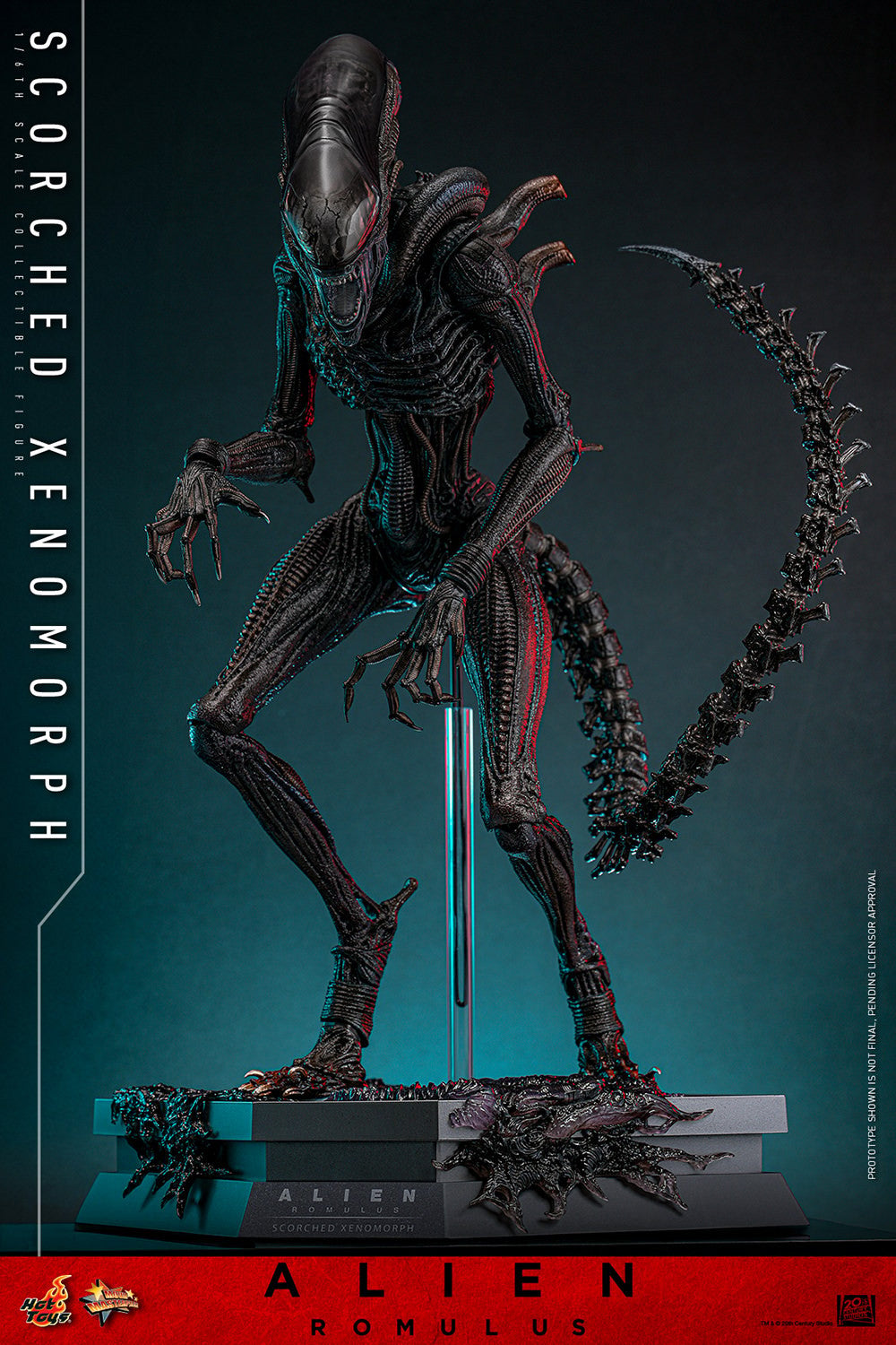 Hot Toys Movie Masterpiece Series: Alien Romulus - Scorched Xenomorph Escala 1/6