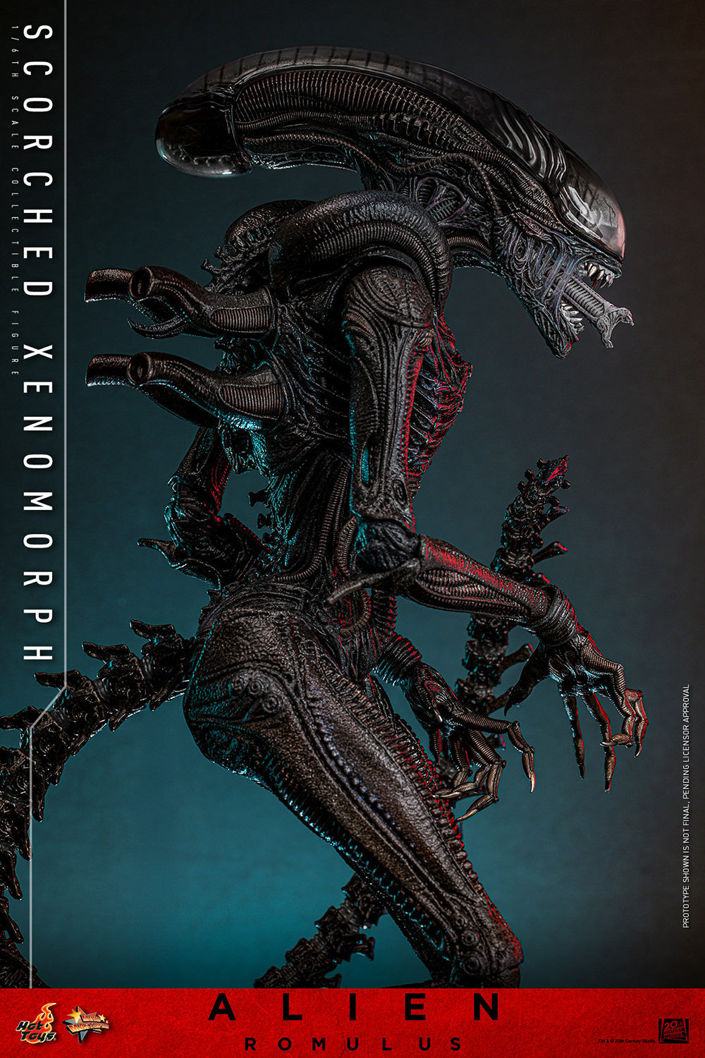 Hot Toys Movie Masterpiece Series: Alien Romulus - Scorched Xenomorph Escala 1/6