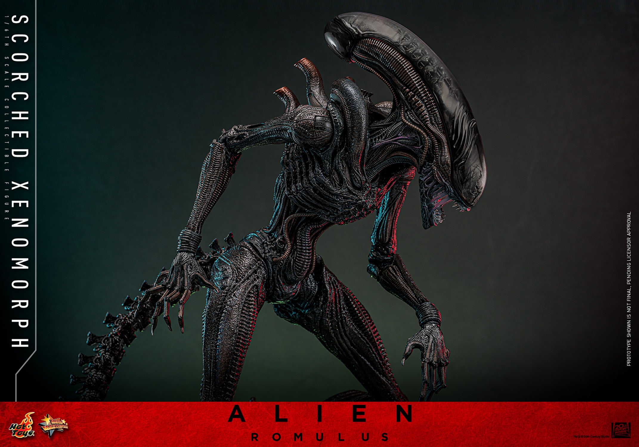 Hot Toys Movie Masterpiece Series: Alien Romulus - Scorched Xenomorph Escala 1/6