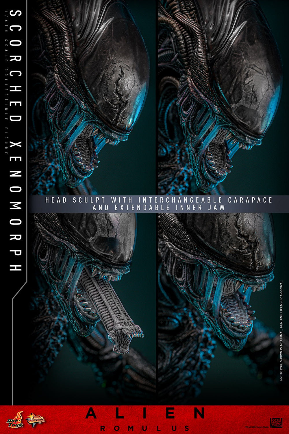 Hot Toys Movie Masterpiece Series: Alien Romulus - Scorched Xenomorph Escala 1/6