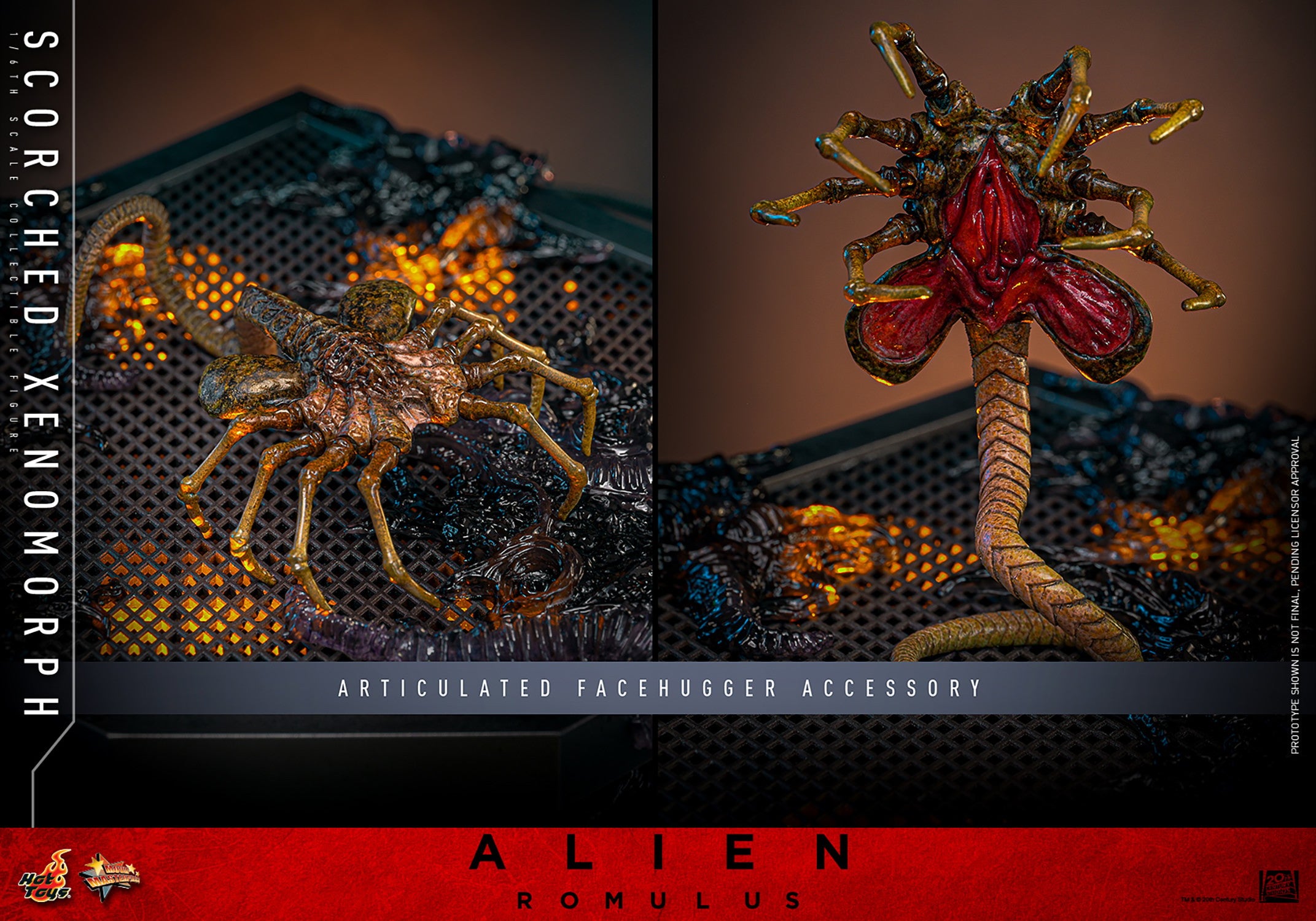 Hot Toys Movie Masterpiece Series: Alien Romulus - Scorched Xenomorph Escala 1/6