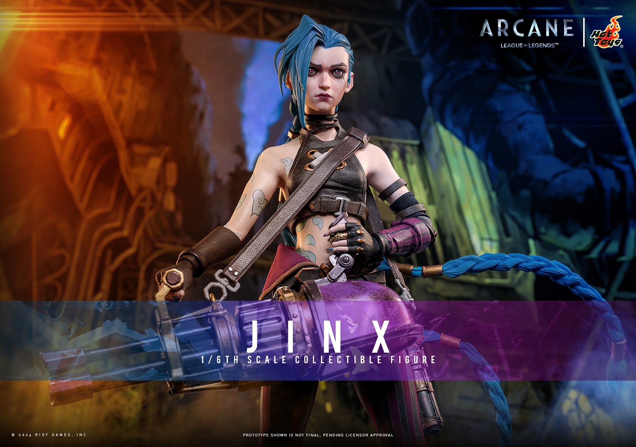 Hot Toys Video Games Masterpiece Series: Arcane League Of Legends - Jinx Escala 1/6