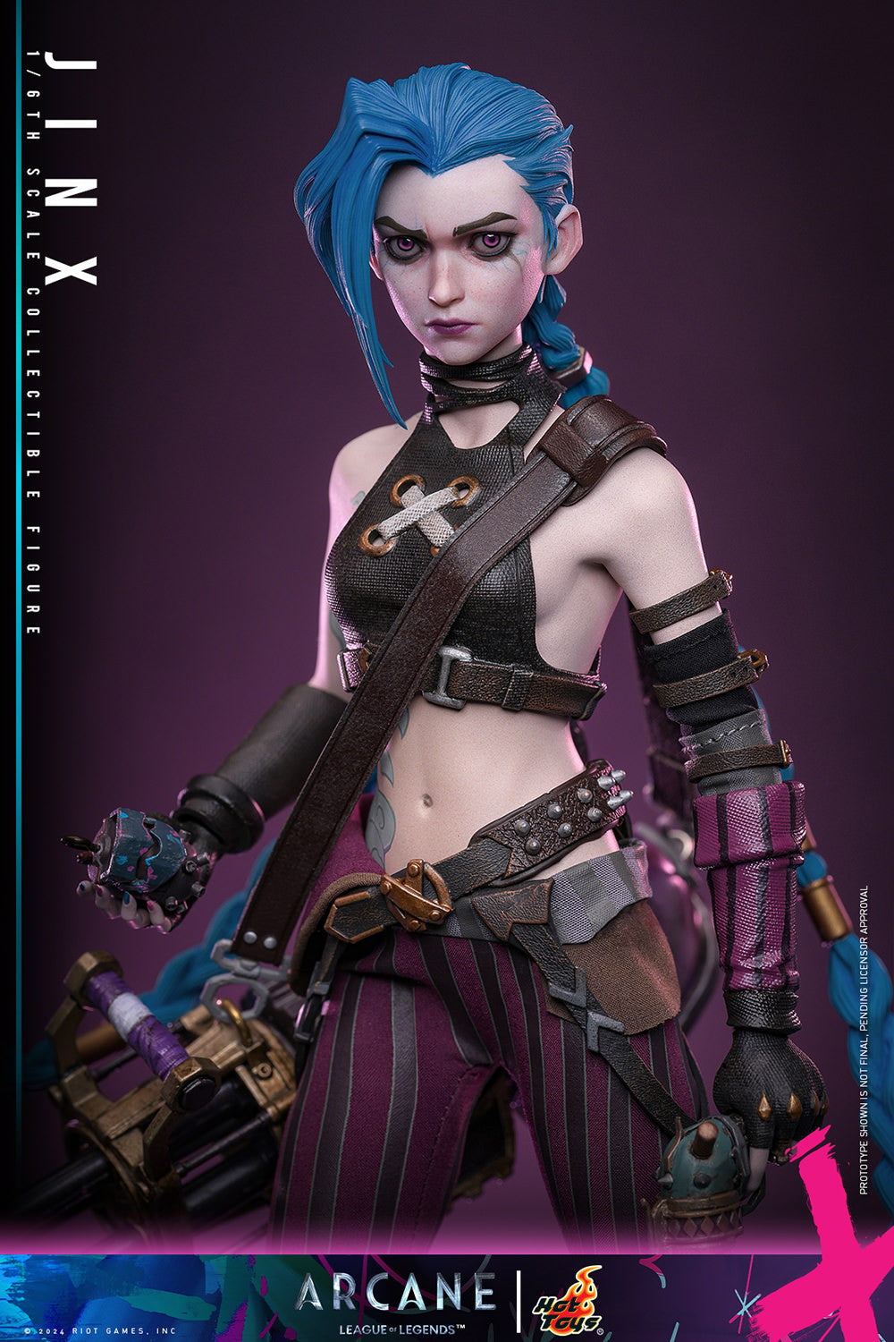 Hot Toys Video Games Masterpiece Series: Arcane League Of Legends - Jinx Escala 1/6