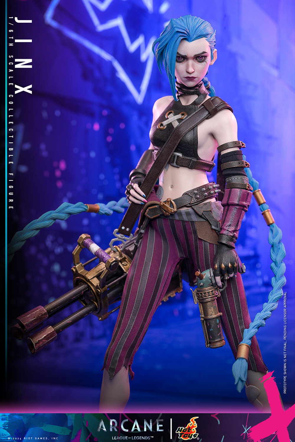 Hot Toys Video Games Masterpiece Series: Arcane League Of Legends - Jinx Escala 1/6