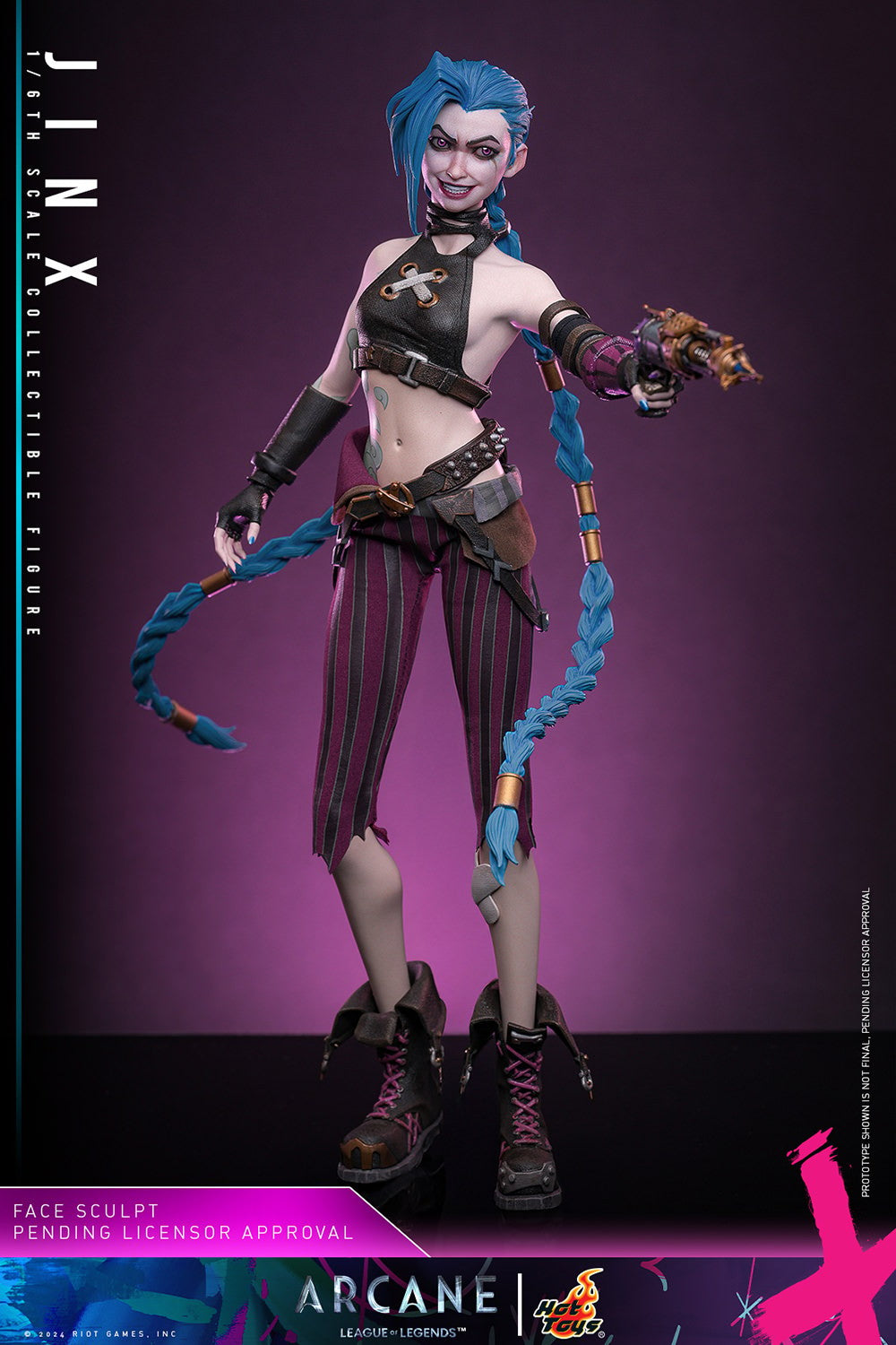 Hot Toys Video Games Masterpiece Series: Arcane League Of Legends - Jinx Escala 1/6