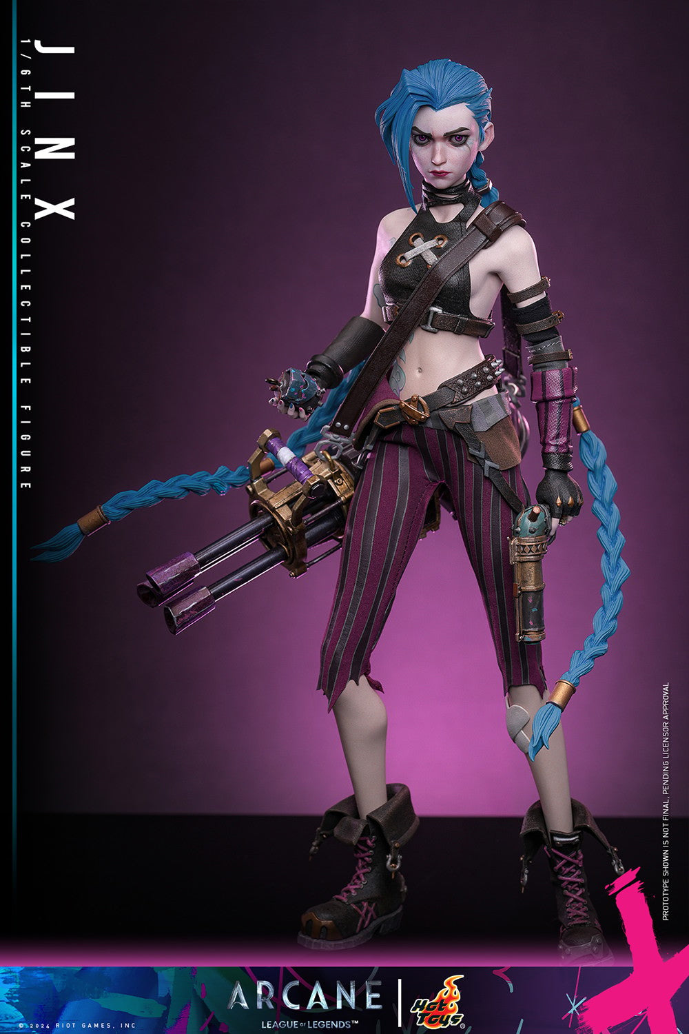 Hot Toys Video Games Masterpiece Series: Arcane League Of Legends - Jinx Escala 1/6