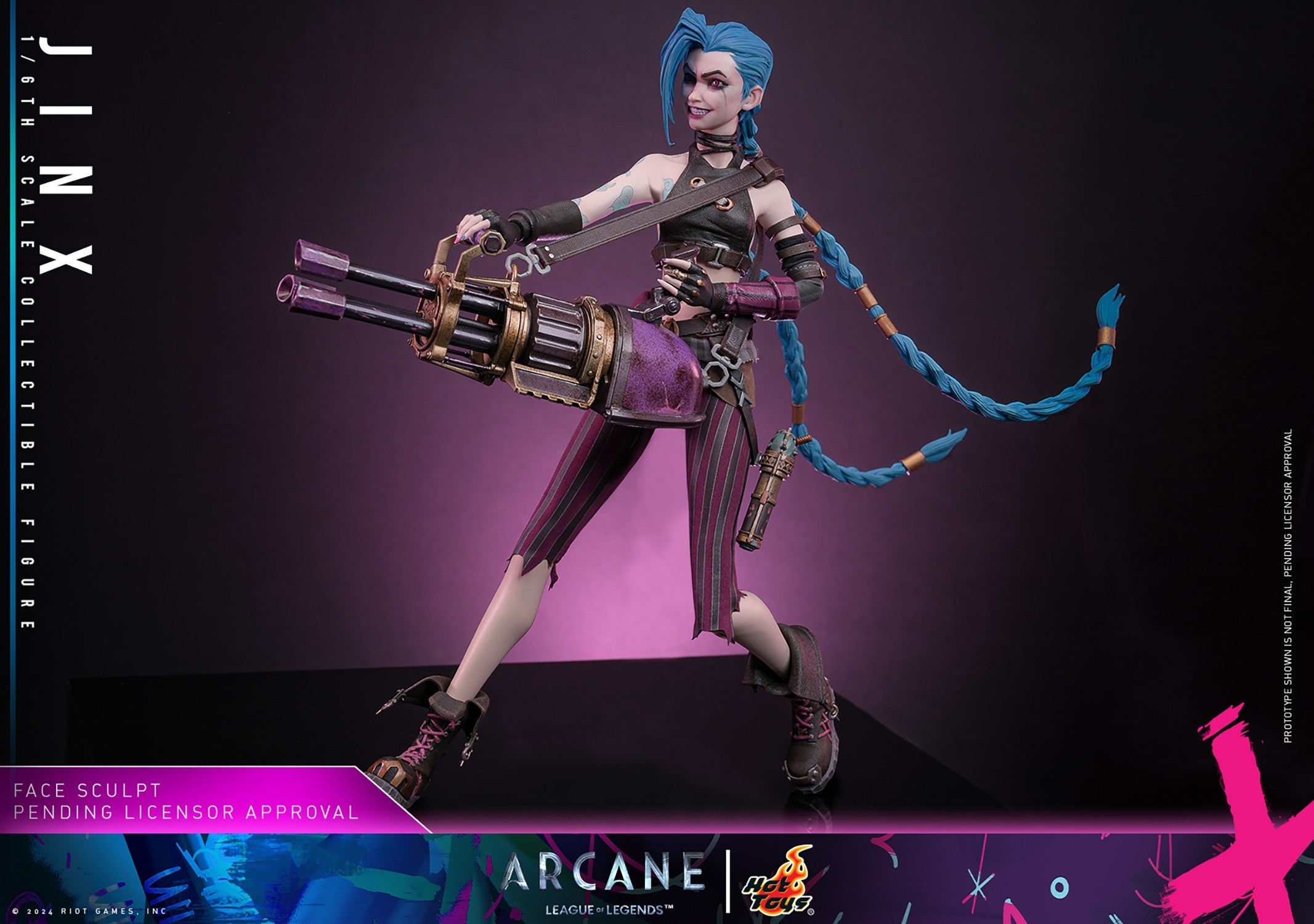 Hot Toys Video Games Masterpiece Series: Arcane League Of Legends - Jinx Escala 1/6