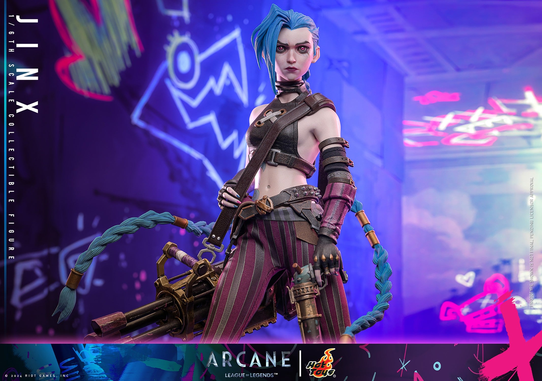 Hot Toys Video Games Masterpiece Series: Arcane League Of Legends - Jinx Escala 1/6