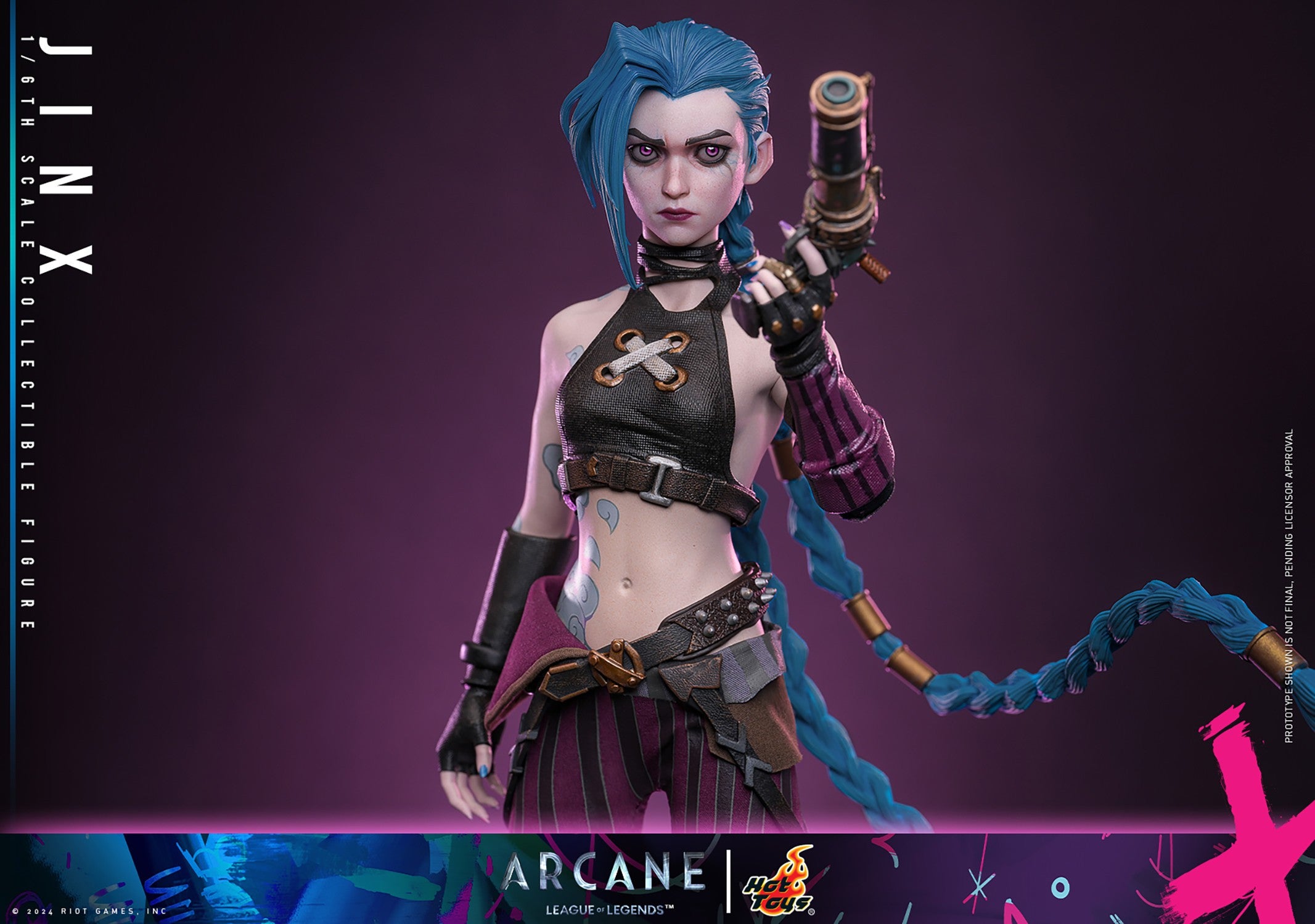 Hot Toys Video Games Masterpiece Series: Arcane League Of Legends - Jinx Escala 1/6