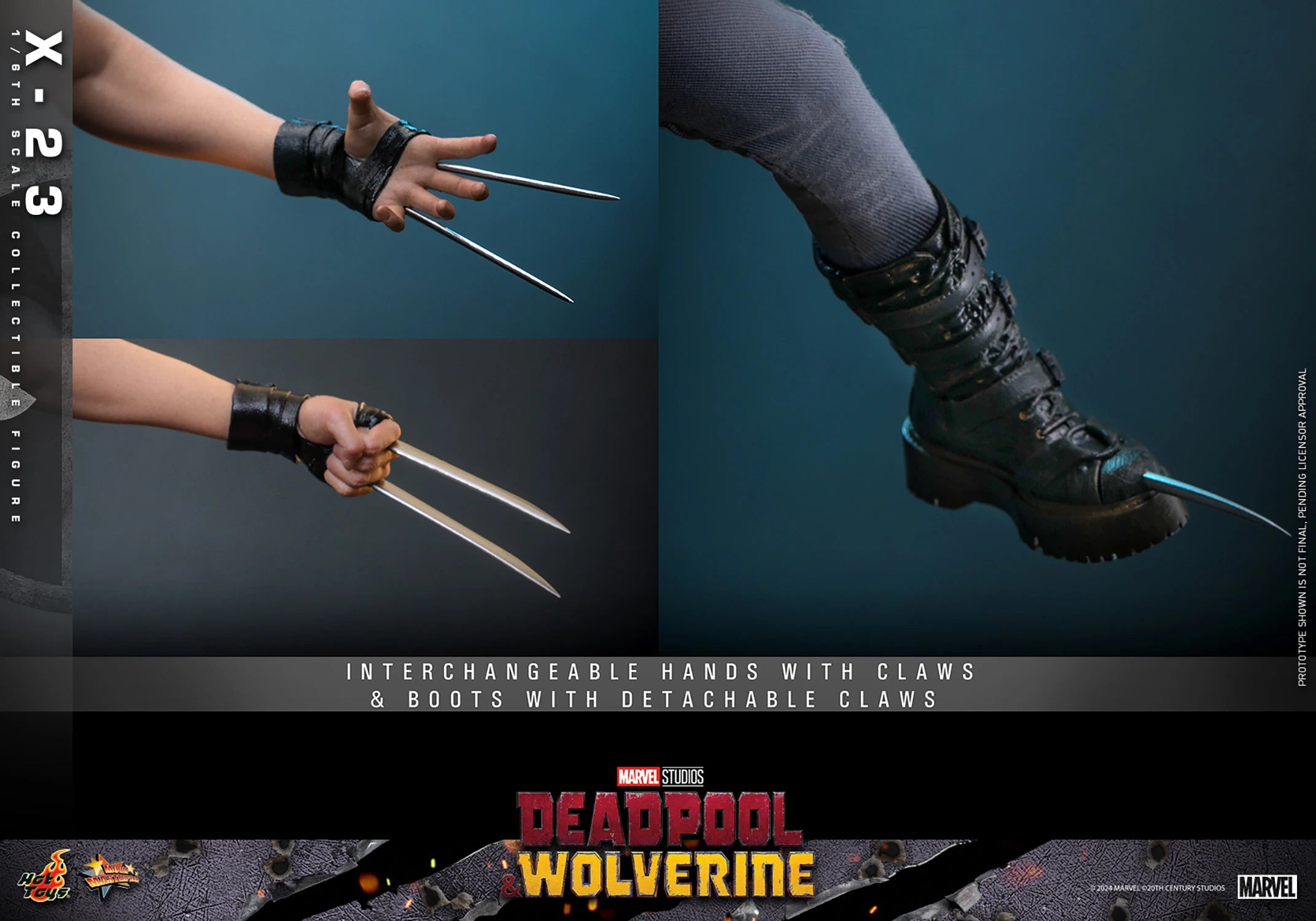 Hot Toys Movie Masterpiece Series: Marvel Deadpool y Wolverine - X-23 Escala 1/6