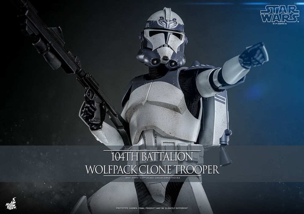 Hot Toys Movie Masterpiece Series: Star Wars Clone Trooper 104 Batallon - Soldado Wolfpack Escala 1/6