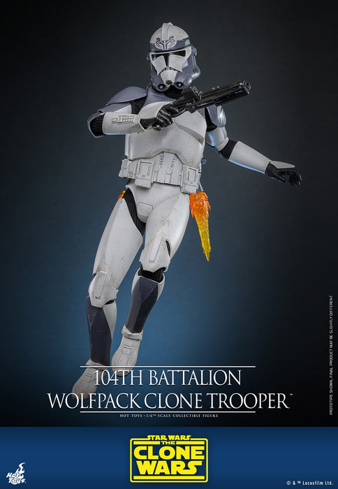 Hot Toys Movie Masterpiece Series: Star Wars Clone Trooper 104 Batallon - Soldado Wolfpack Escala 1/6