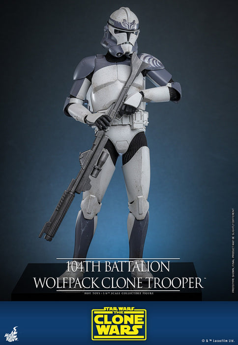 Hot Toys Movie Masterpiece Series: Star Wars Clone Trooper 104 Batallon - Soldado Wolfpack Escala 1/6