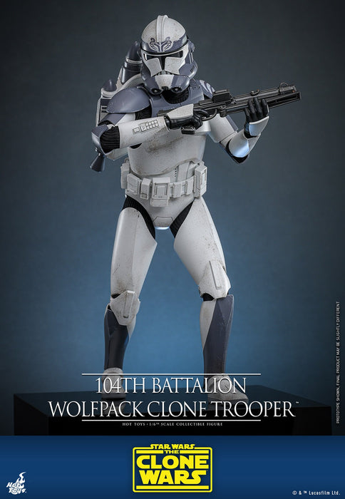 Hot Toys Movie Masterpiece Series: Star Wars Clone Trooper 104 Batallon - Soldado Wolfpack Escala 1/6