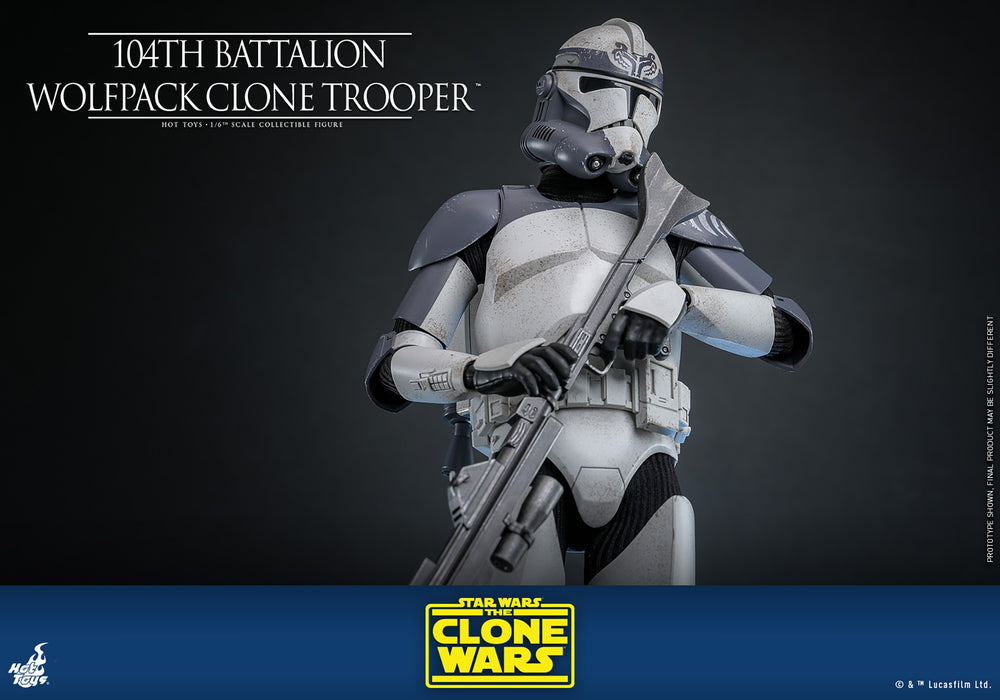 Hot Toys Movie Masterpiece Series: Star Wars Clone Trooper 104 Batallon - Soldado Wolfpack Escala 1/6