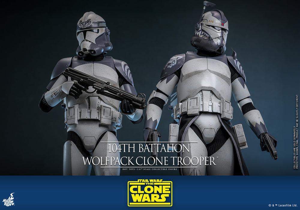 Hot Toys Movie Masterpiece Series: Star Wars Clone Trooper 104 Batallon - Soldado Wolfpack Escala 1/6