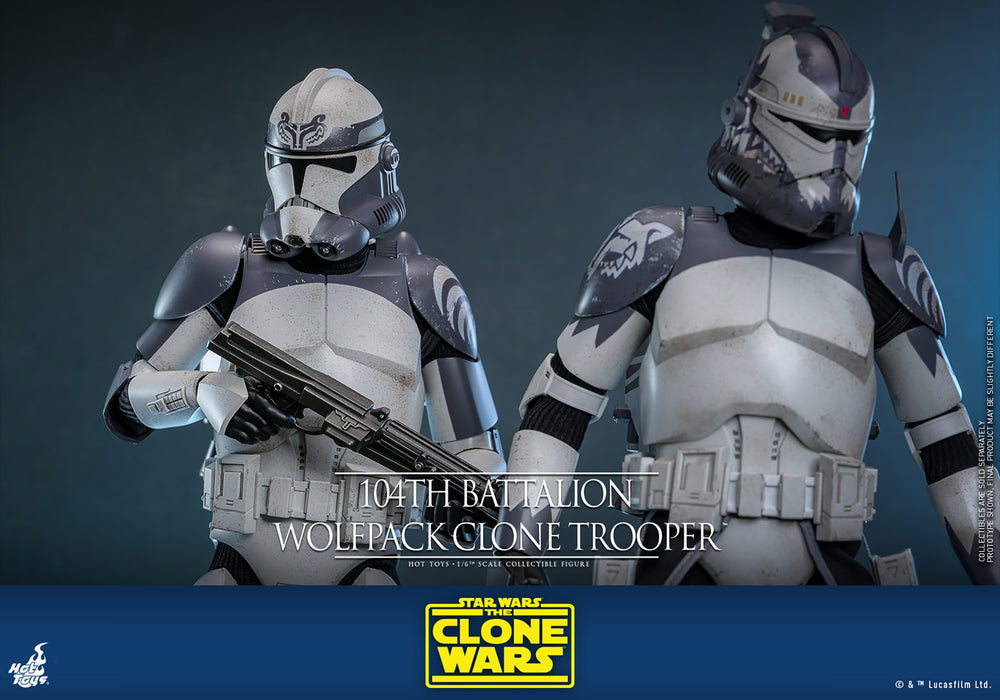 Hot Toys Movie Masterpiece Series: Star Wars Clone Trooper 104 Batallon - Soldado Wolfpack Escala 1/6