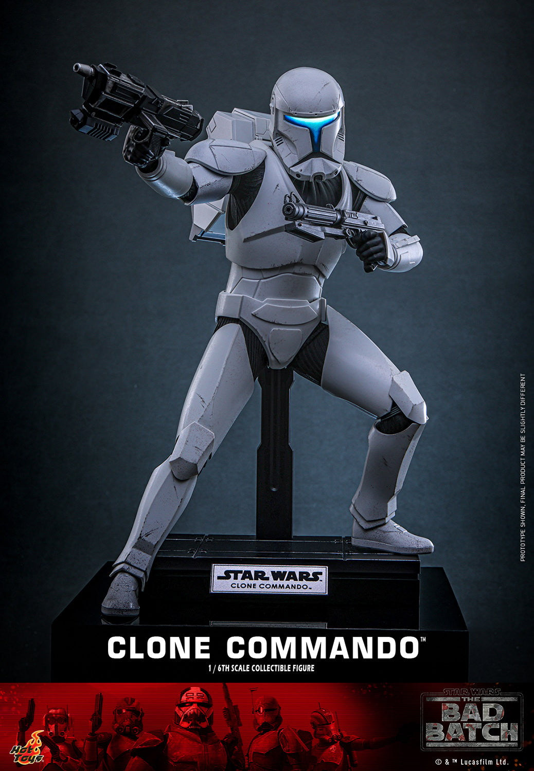 Hot Toys Television Masterpiece Series: Star Wars The Bad Batch - Clone Commando Escala 1/6