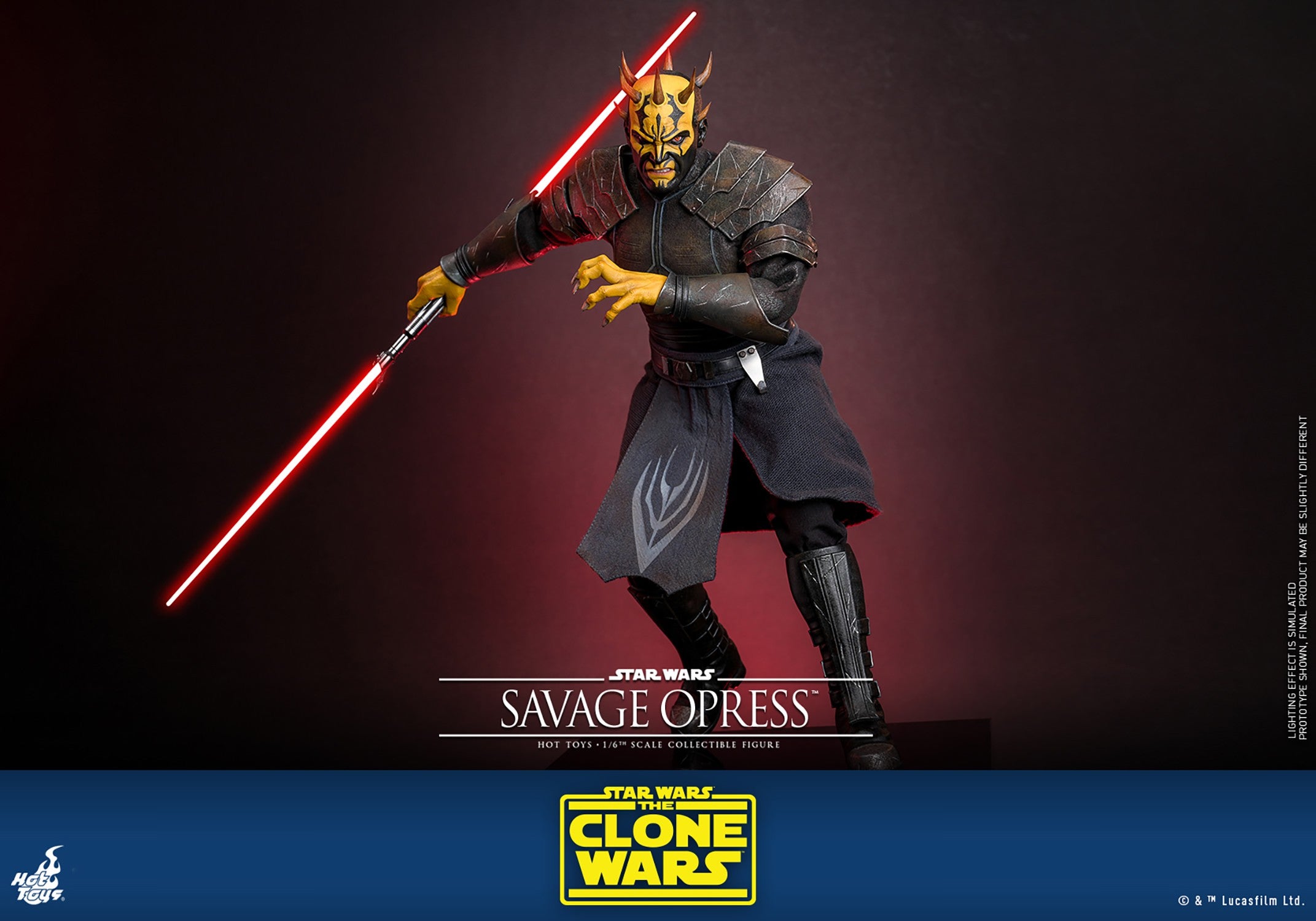 Hot Toys Movie Masterpiece Series: Star Wars The Clone Wars - Savage Opress Escala 1/6