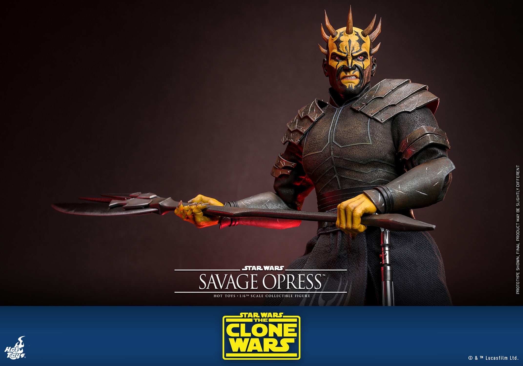 Hot Toys Movie Masterpiece Series: Star Wars The Clone Wars - Savage Opress Escala 1/6