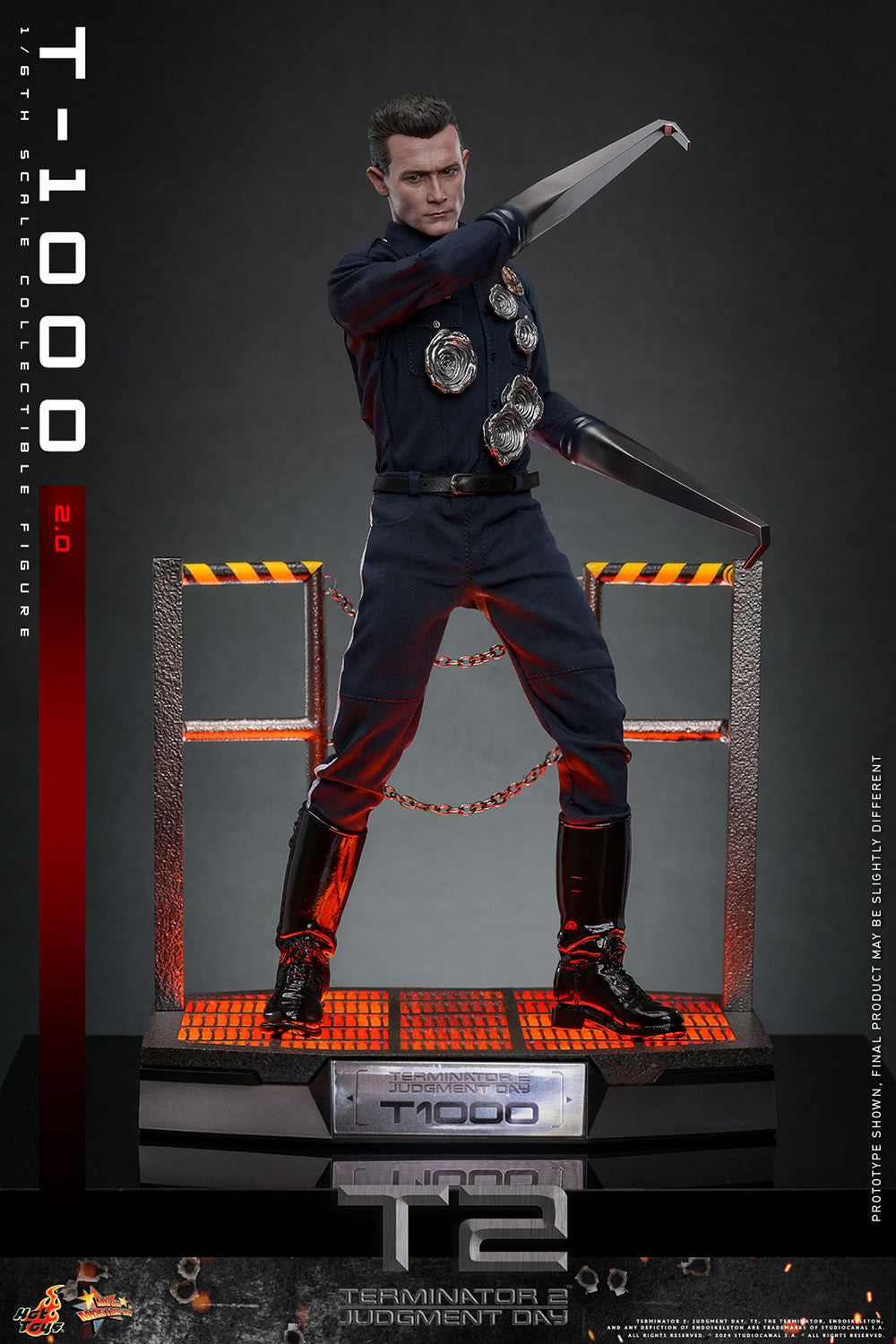 Hot Toys Movie Masterpiece Series: Terminator 2 El Juicio Final - T 1000 Escala 1/6