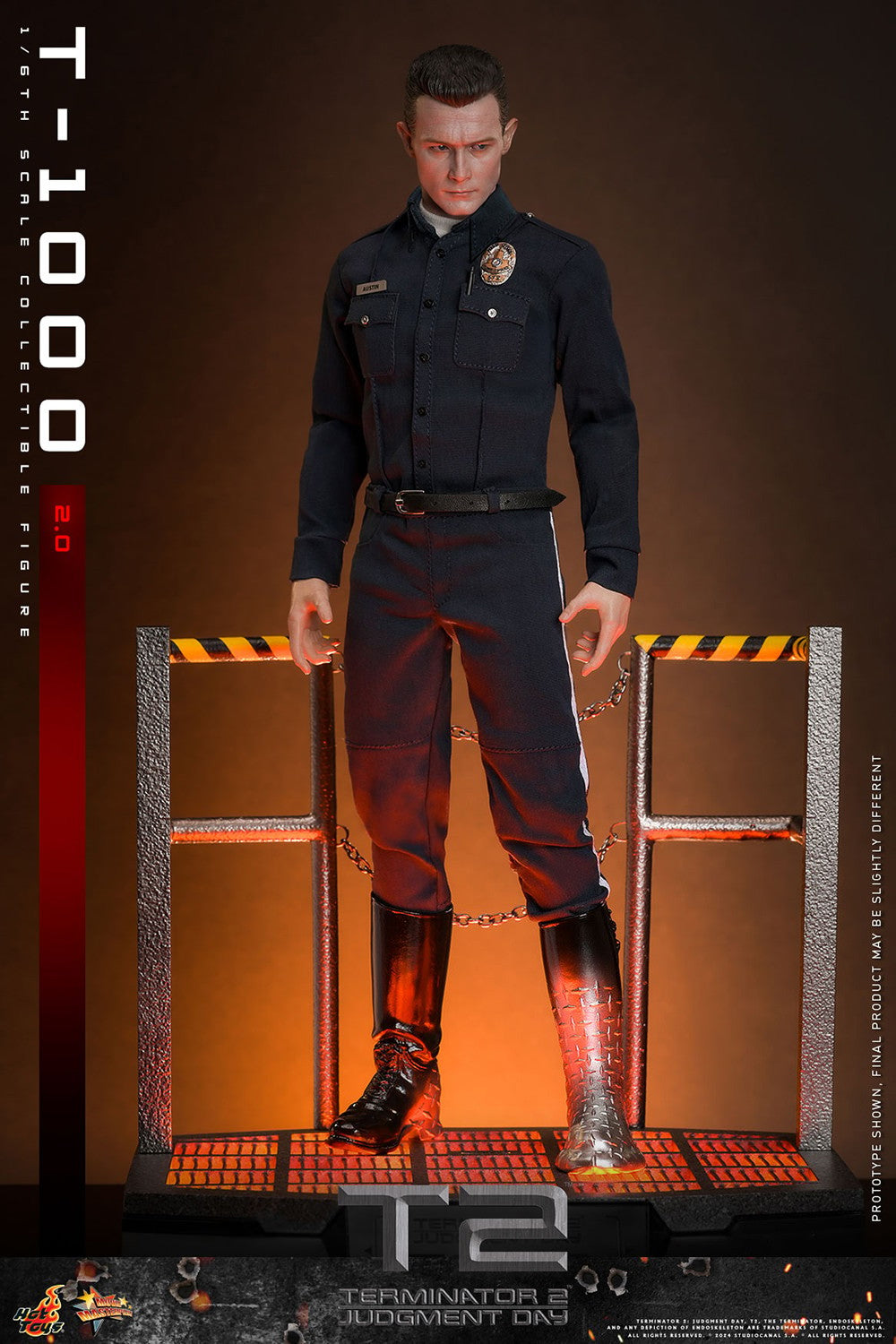 Hot Toys Movie Masterpiece Series: Terminator 2 El Juicio Final - T 1000 Escala 1/6