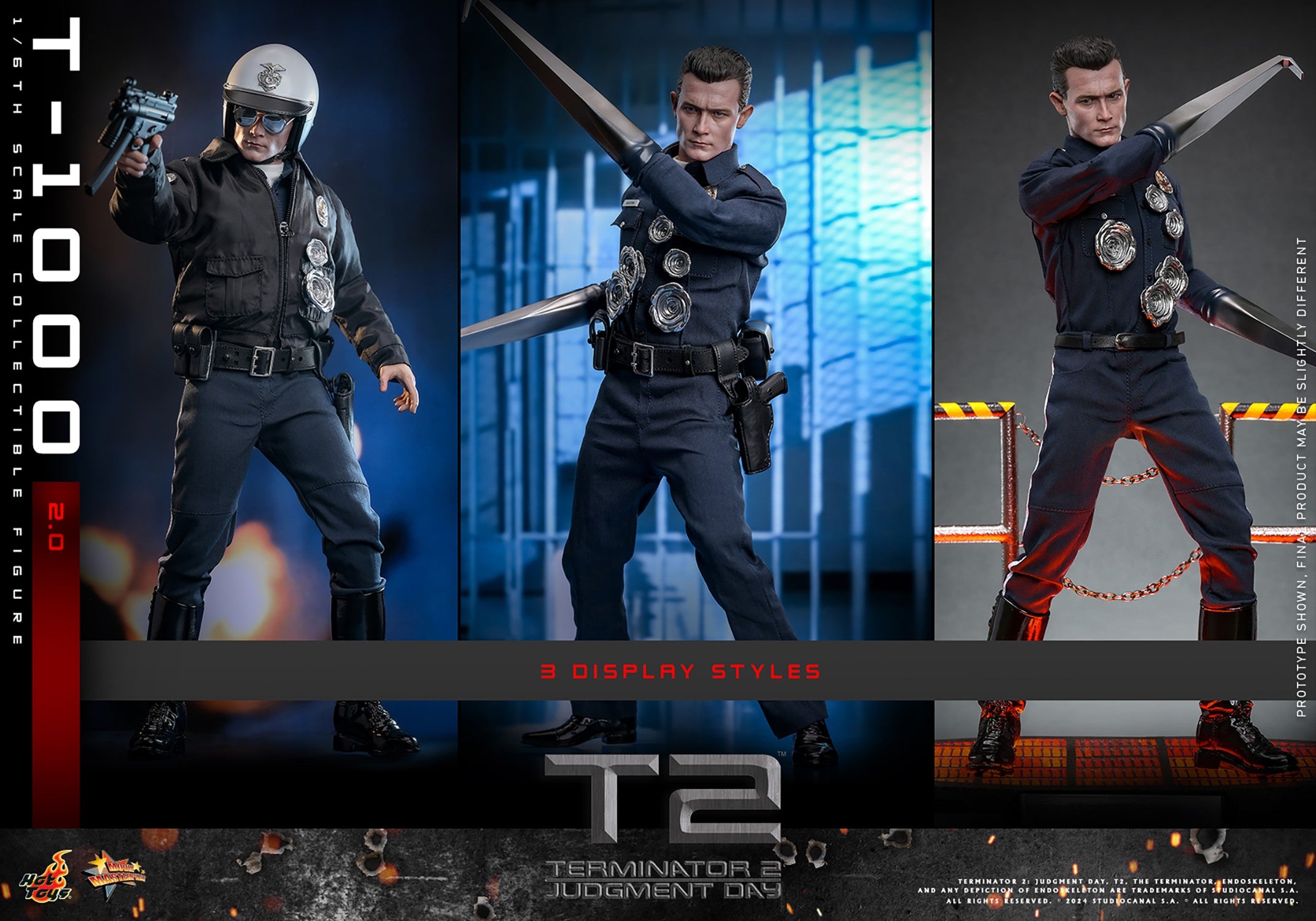 Hot Toys Movie Masterpiece Series: Terminator 2 El Juicio Final - T 1000 Escala 1/6