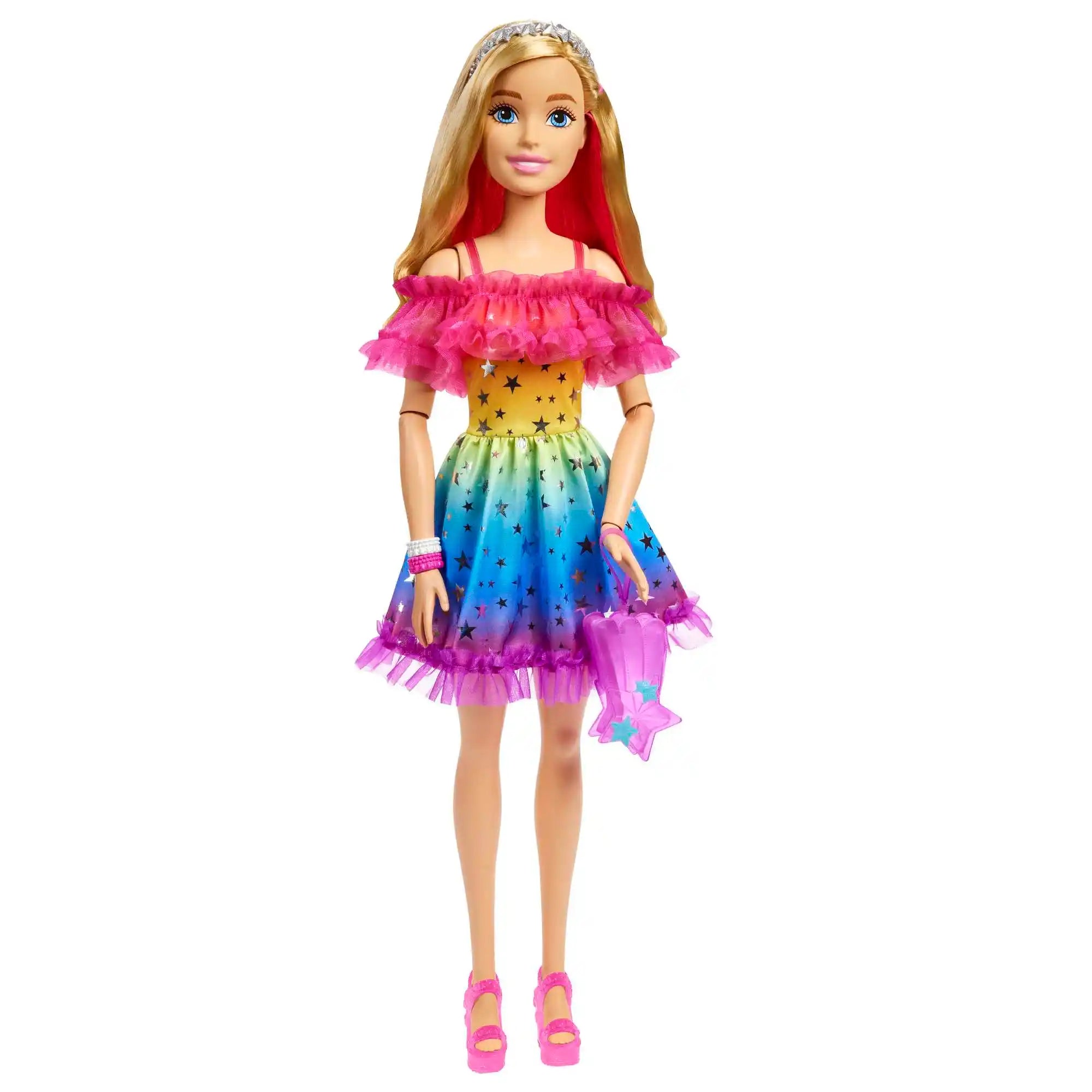 Barbie: Barbie 28 Pulgadas Vestido Arcoiris