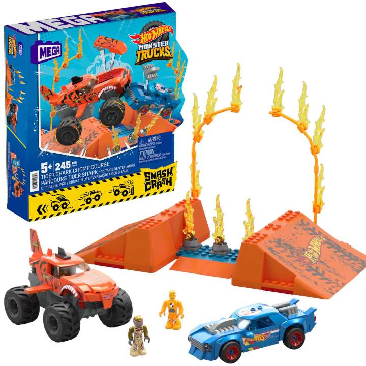 Mega Bloks: Mega Hot Wheels Monster Trucks S&C Tiger Shark Chomp Course