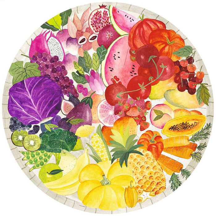 Ravensburger Rompecabezas Adultos: Redondo Colores Frutas 500 piezas