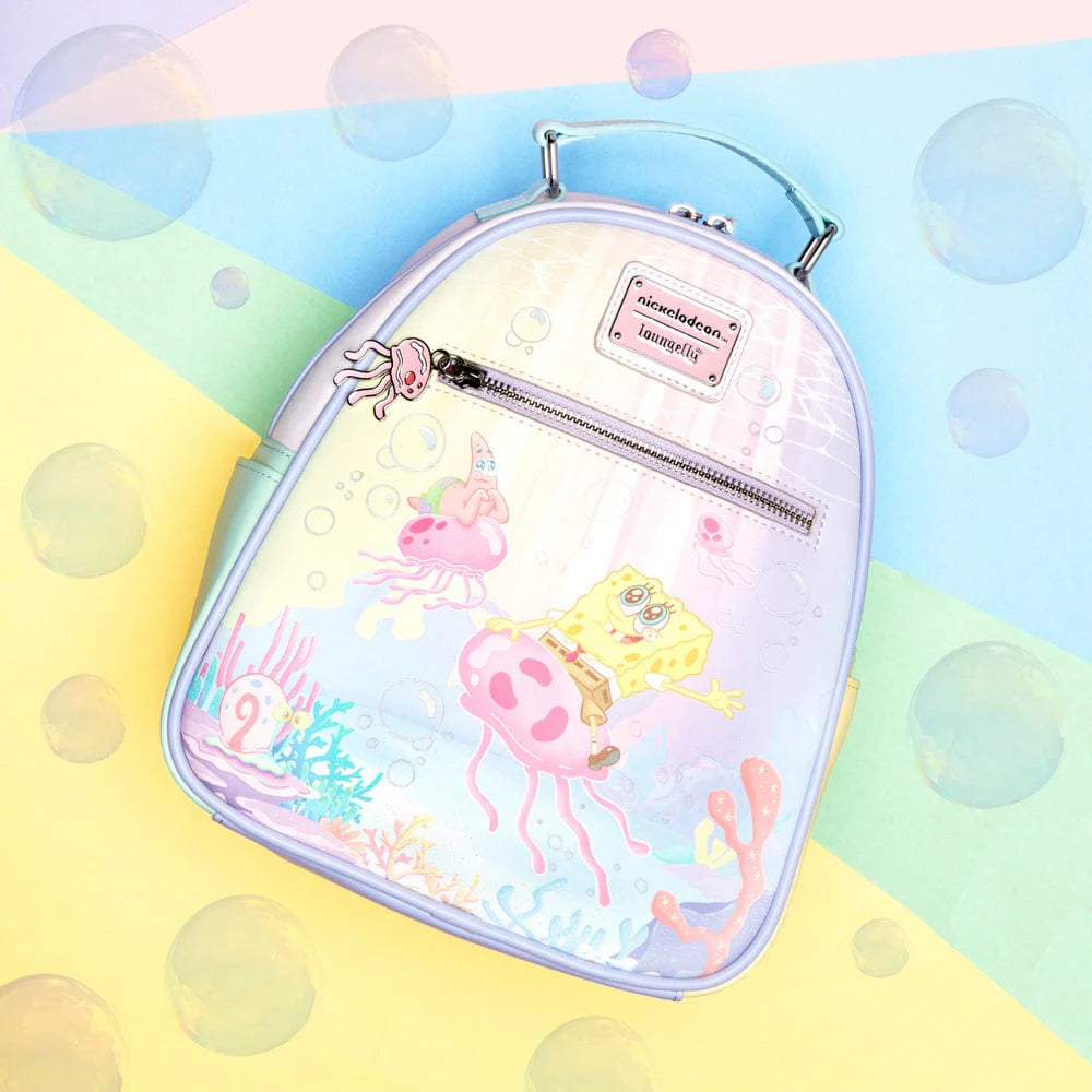 Loungefly X Nickelodeon: Bob Esponja Con Medusas Mini Mochila