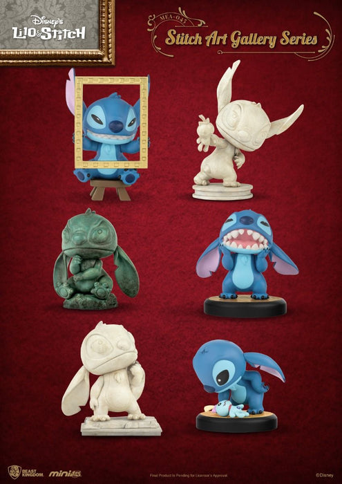 Beast Kingdom Mini Egg Attack: Disney Stitch Art Gallery - Estatua de Piedra de Stitch MEA-045D