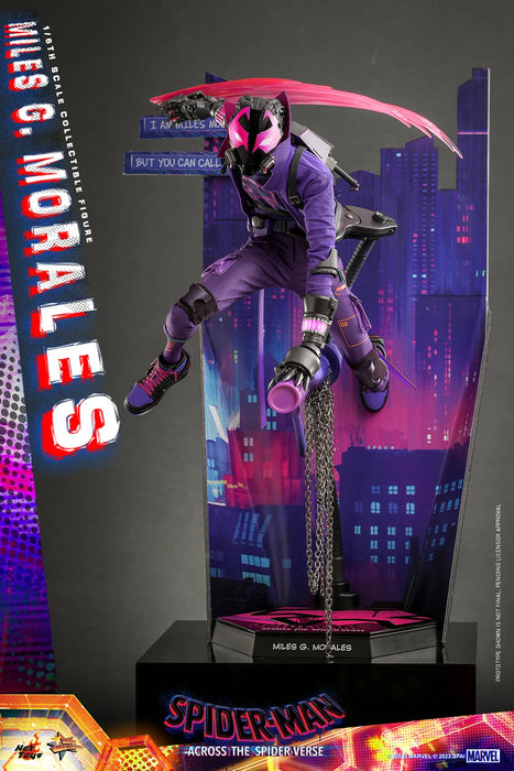 Hot Toys Movie Masterpiece Series: Marvel Spiderman Across The SpiderVerse - Miles G Morales Escala 1/6