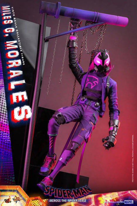 Hot Toys Movie Masterpiece Series: Marvel Spiderman Across The SpiderVerse - Miles G Morales Escala 1/6