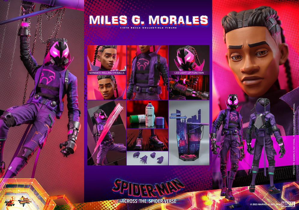 Hot Toys Movie Masterpiece Series: Marvel Spiderman Across The SpiderVerse - Miles G Morales Escala 1/6