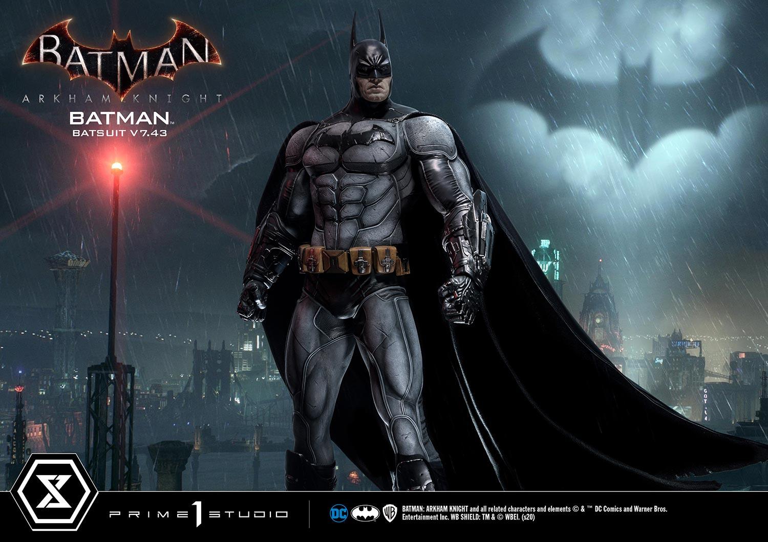 Prime 1 Studios Museum Masterline: Batman Arkham Knight - Batman Batsuit V7.43 Ex Version Escala 1/3