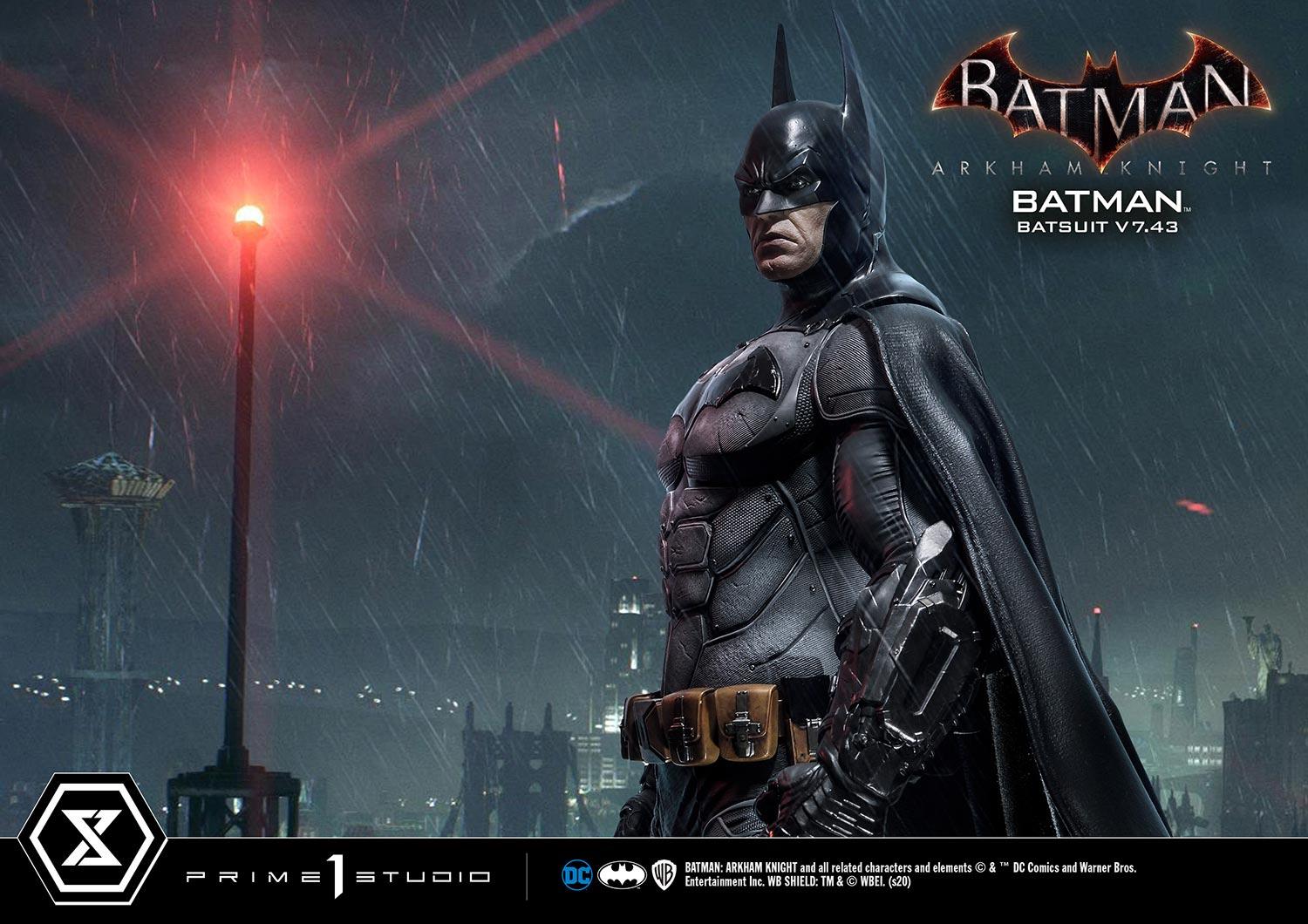 Prime 1 Studios Museum Masterline: Batman Arkham Knight - Batman Batsuit V7.43 Ex Version Escala 1/3