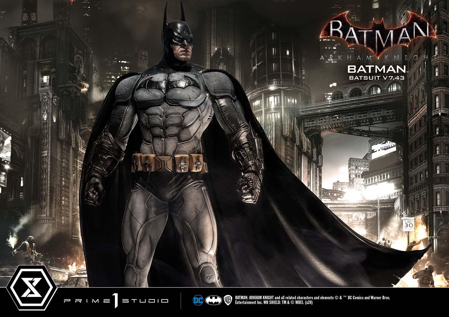 Prime 1 Studios Museum Masterline: Batman Arkham Knight - Batman Batsuit V7.43 Ex Version Escala 1/3