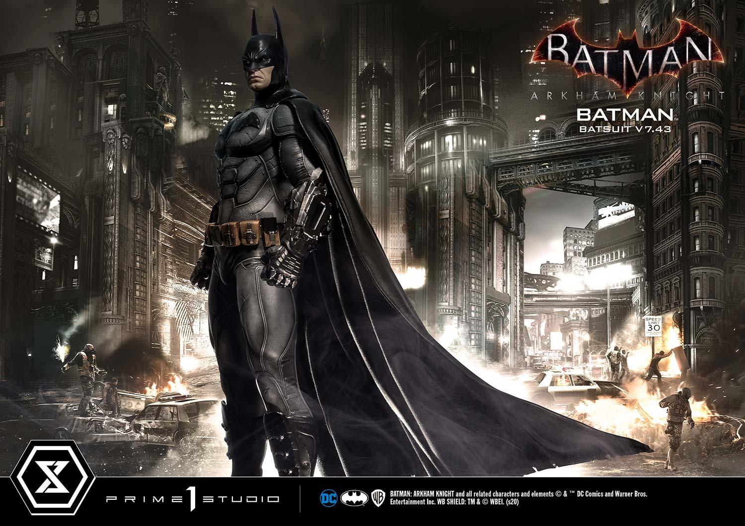 Prime 1 Studios Museum Masterline: Batman Arkham Knight - Batman Batsuit V7.43 Ex Version Escala 1/3